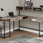 L-Shaped Corner Computer Desk with Storage Drawers