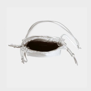 Lemiz - Women's Mini Bowie Drawstring Crossbody Leather Bag