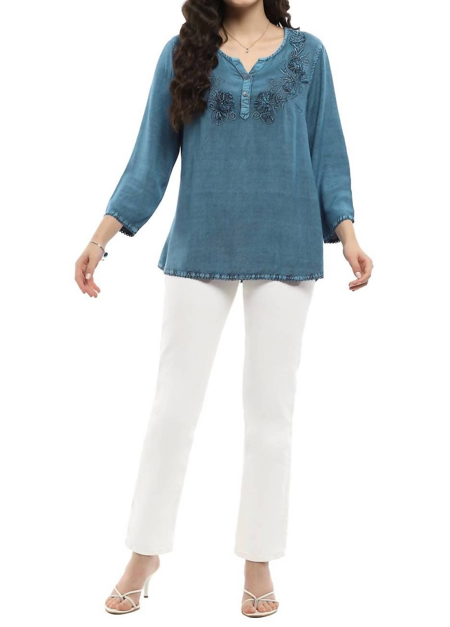 Parsley & Sage - Arza Three Quarter Sleeve Top