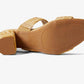 Mia - Women's Wide Strap Straw Heels Sandal