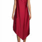 Aidan Mattox - Satin Halterneck Midi Dress