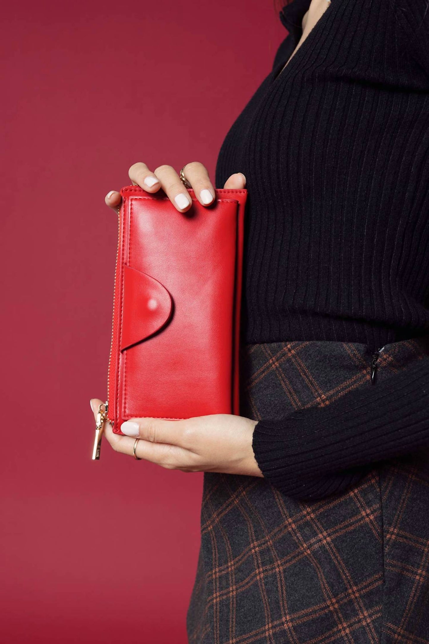 Jen & Co. - Women's Kyla Snap Closure Wristlet Wallet