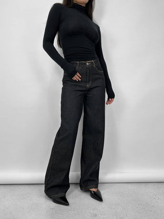 Emory Park - Fleece Lined Thermal Wide Leg Jeans