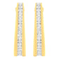 10K Yellow Gold 1 cttw Channel Set Diamond J-Hoop Earrings (H-I Clarity, I1-I2 Color)