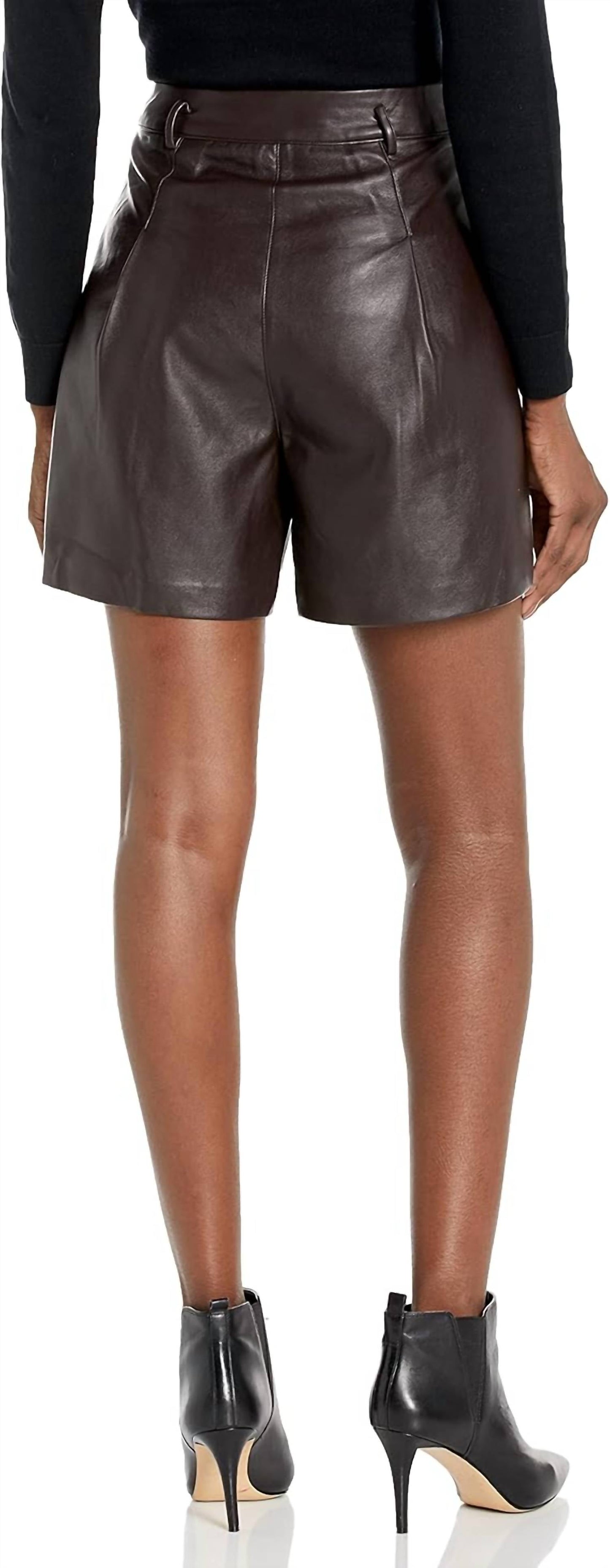 Astr - Faux Leather Shorts