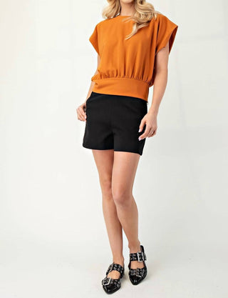 Glam - Kate Jersey Cap Sleeve Top