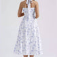 De Vave - Floral Print Smocked Midi Dress