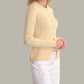 525 America - Julianna Cable Knit Crewneck Cardigan