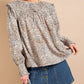 Kori - Ruffle Sleeve Smock Blouse