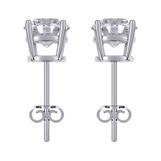 Aamiaa - 0.40 Carat Natural Diamond Round Brilliant Stud Earrings