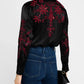 Johnny Was - Annalina Sequin Floral-Embroidered Shirt