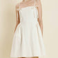 Aureum - Stevie Bow Trim Mini Dress