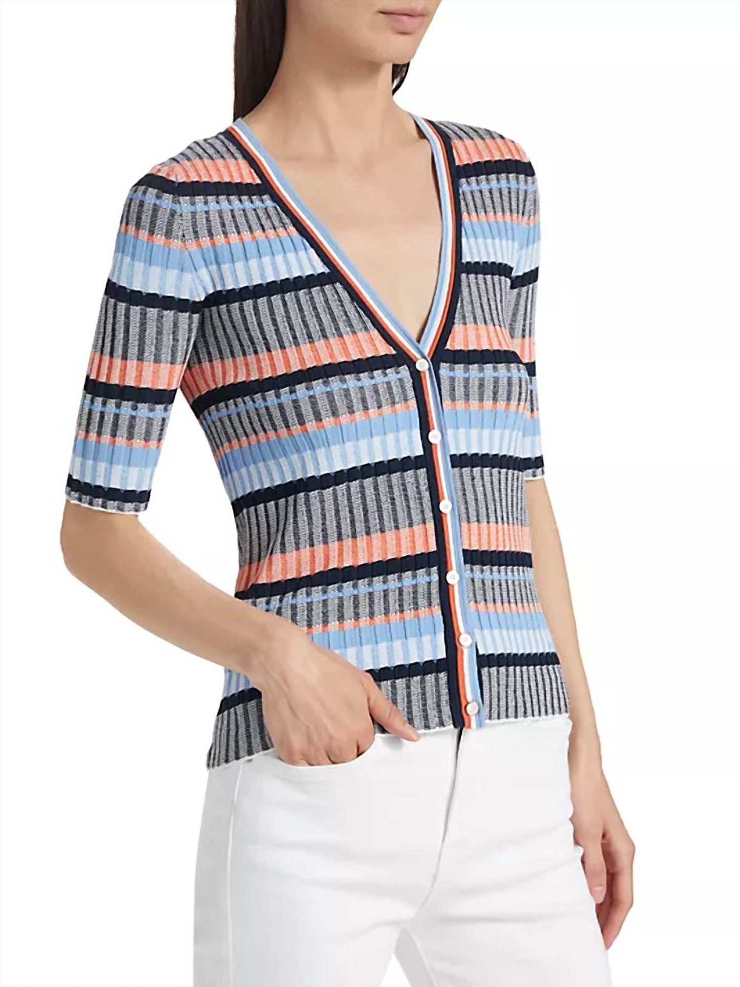 Veronica Beard - Calliope Ribbed Cardigan