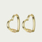 F+H Studios - HARDCORE LOVE HEART STATEMENT EARRINGS