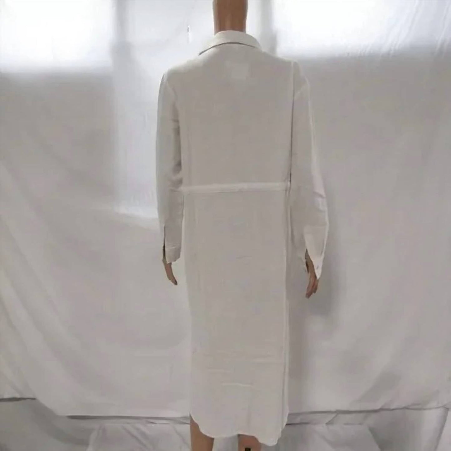 Barefoot Dreams - Women's Linen Blend Cinched Shirt Dress