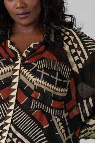 -Bl^Nk- - Sanna Long Sleeve Shirt - Plus