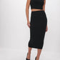Good American - Ruched Midi Skirt