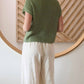 Blu Pepper - Mock Neck Short Sleeve Sweater