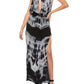 Jen'S Pirate Booty - Royal San High-cut Slits Maxi Dress