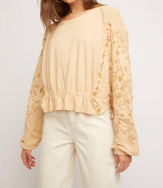 Free People - Throwback Long Sleeve Scoopneck Top