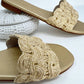 Coco Indigo - Women's Capri Textured Band Slip-on Sandals