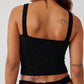 Free People - Ribbed Cropped Brami Tank Top