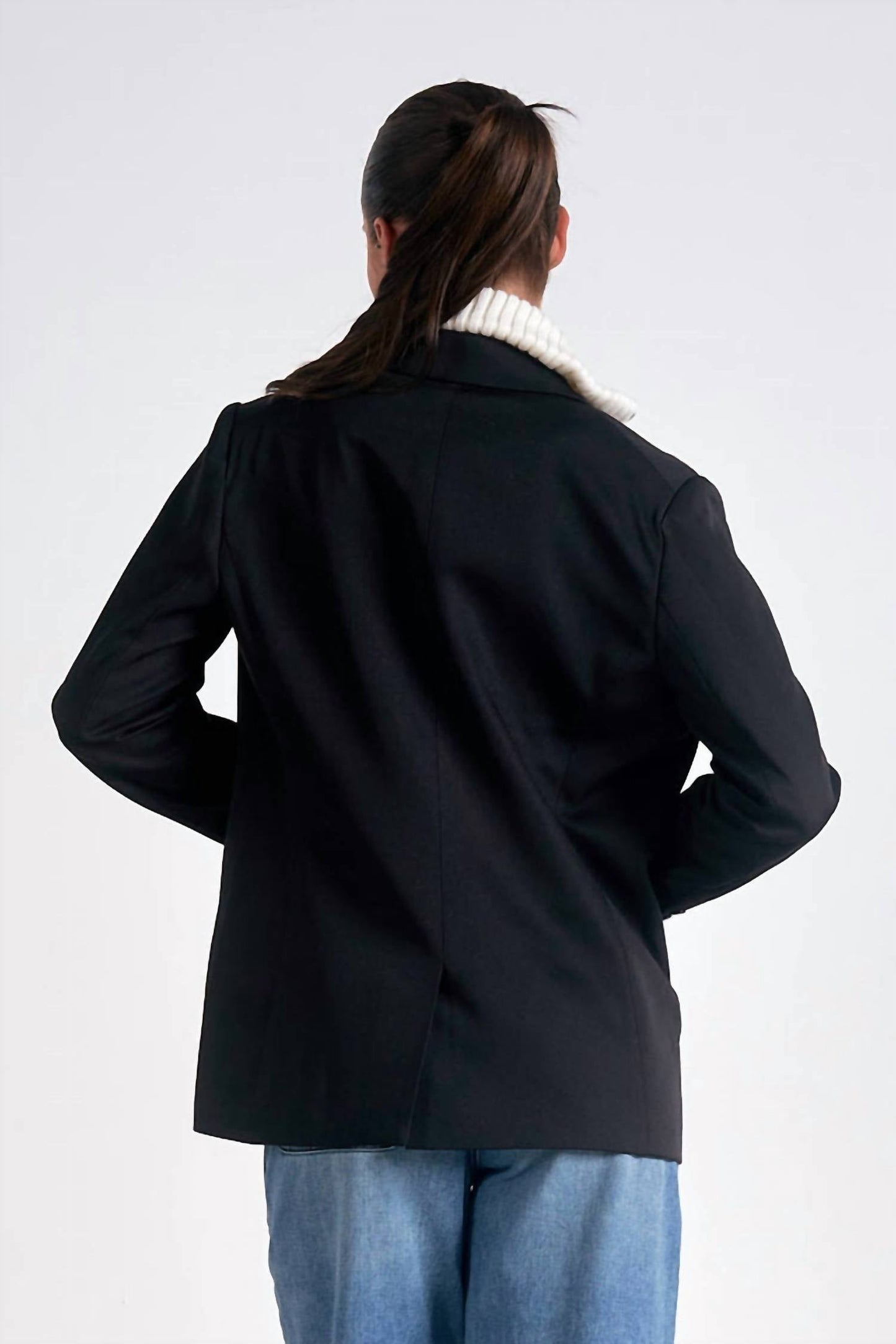 Elan - Long Sleeve Sweater Blazer