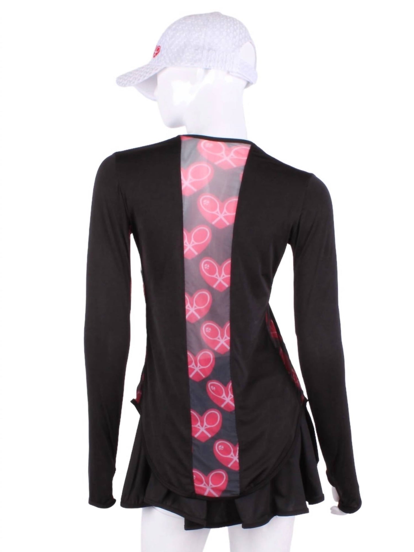 Love Love Tennis - Women's Heart Mesh Long Sleeve Tee