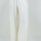 Whiteroom+Cactus - Wide Drawstring Fringe Pants