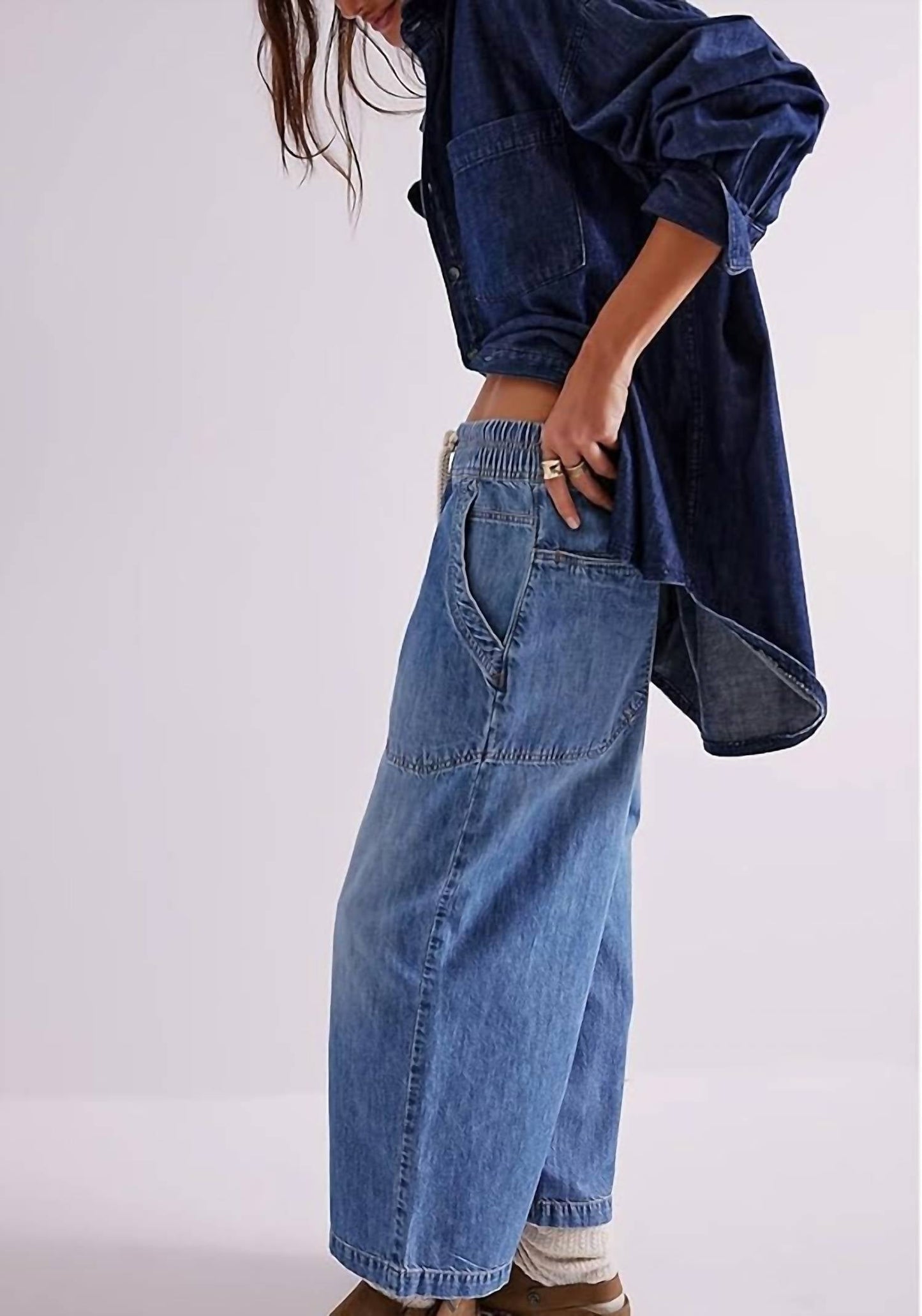 Free People - Easy Peasy Denim Pants