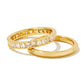 Kendra Scott - Ella Gold White Crystal Ring Set Of 2