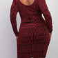 The Curve La - Plus Size Scoop Neck Short Dress