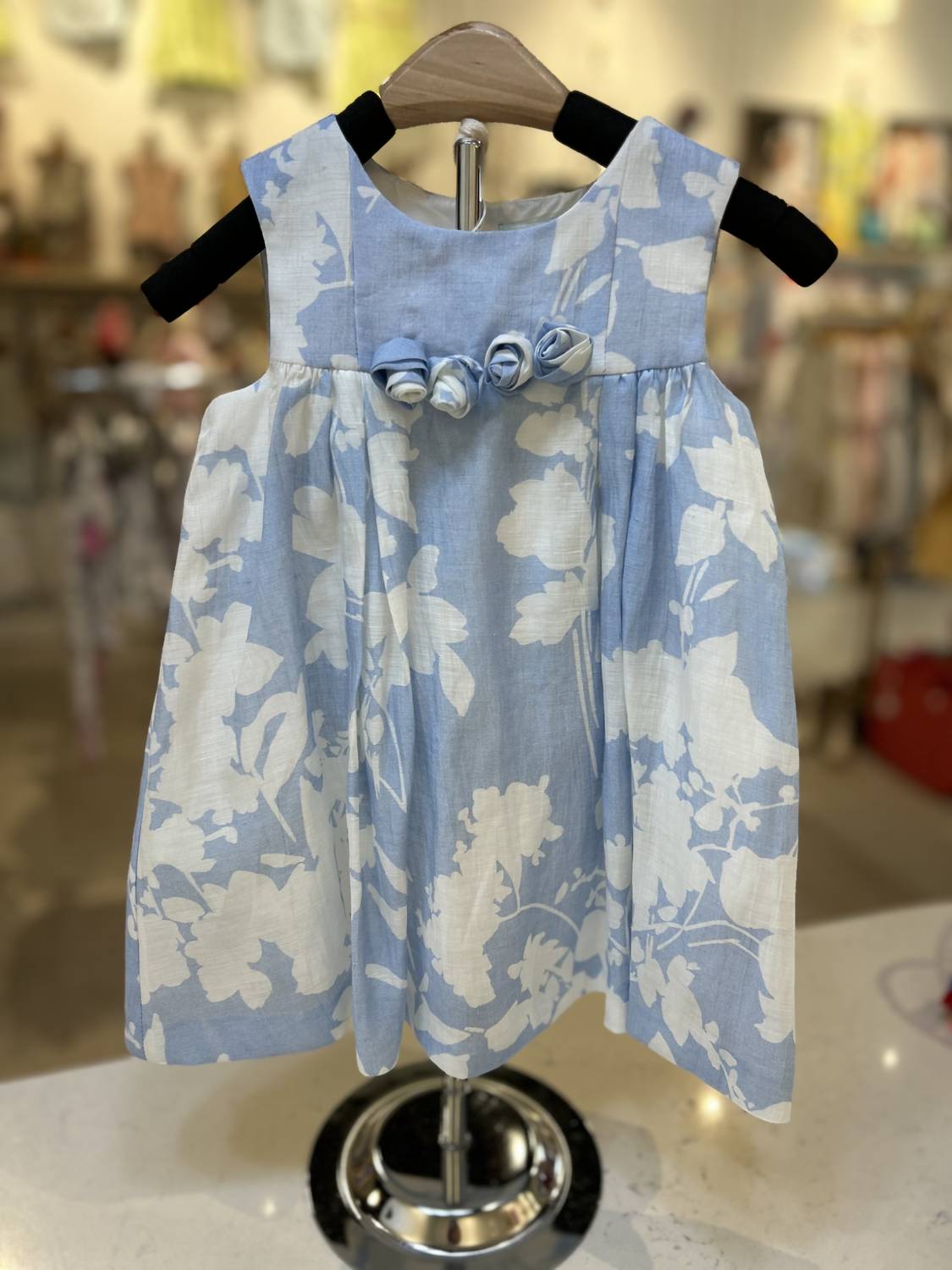 Abel & Lula - Girls Floral Linen Dress
