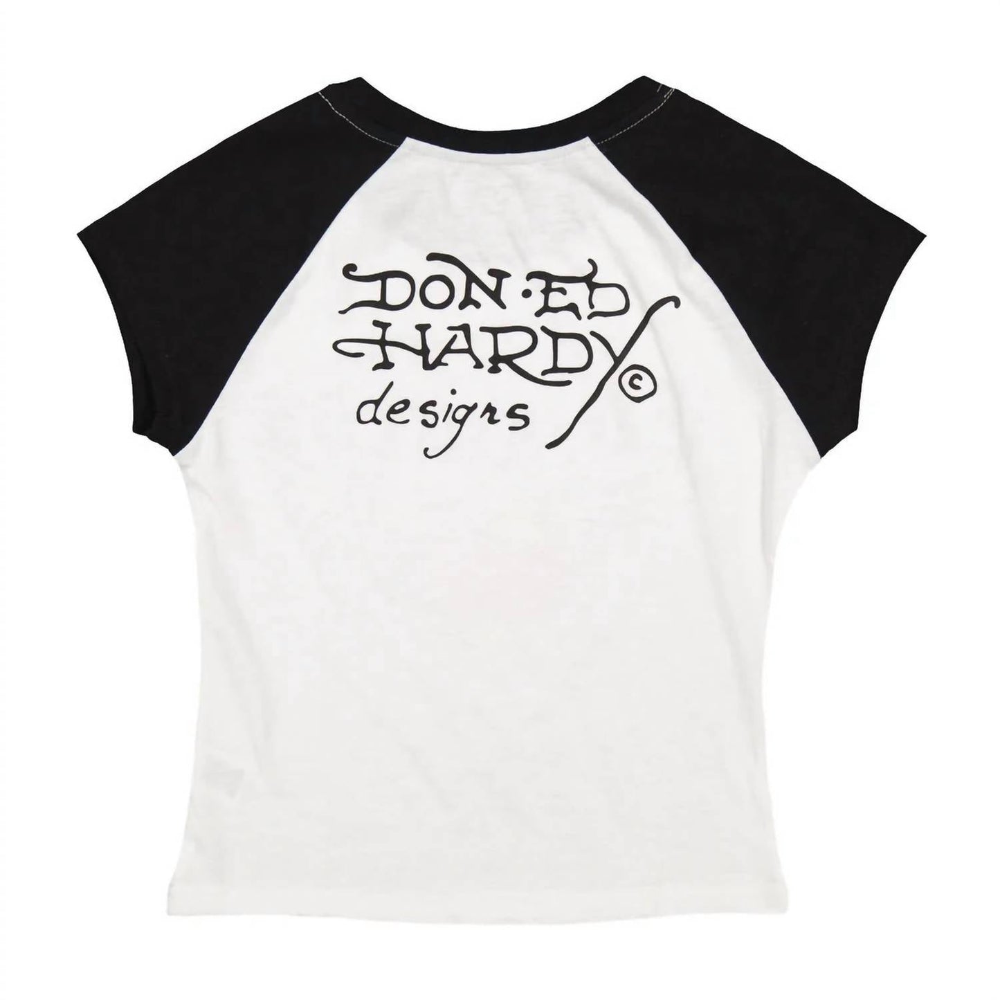 Ed Hardy - Heart Wings Raglan Cap Sleeve Tee