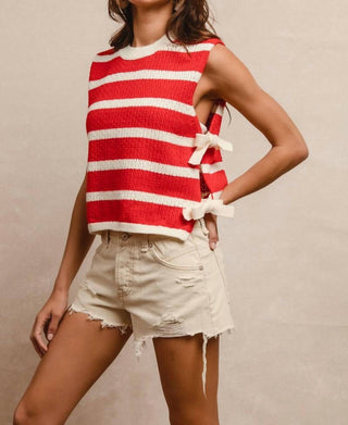 Bibi - Sandie Striped Side Tied Vest
