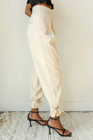 Beige Botany - Strong Ties Ankle Pants
