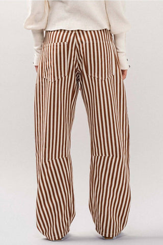 Urban Daizy - Railroad Striped Patch Pocket Utility Pants