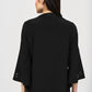 Joseph Ribkoff - Grommet Detail 3/4 Sleeve Asymmetric Swing Jacket