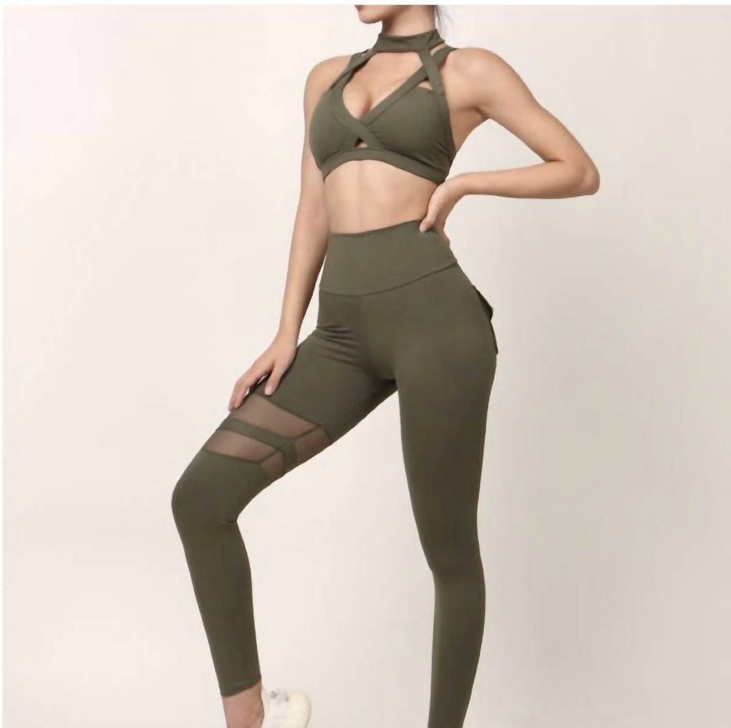 Rockstar Peach - Sgt Mesh Leggings