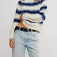 Free People - Frankie Cable Striped Pullover
