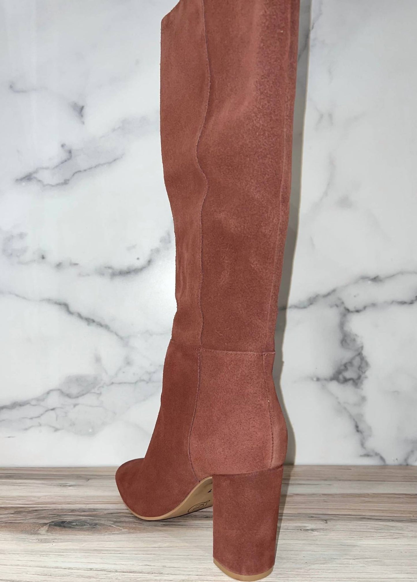 Chinese Laundry - Women Krafty Suede Knee High Block Heel Boots