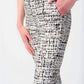 Joseph Ribkoff - Check Print Pull On Slim Cropped Ankle Pant