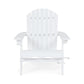 Zenithia Outdoor Foldable Adirondack Chair With 2 Cup Holders