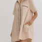 Entro - Neutral Collar Shirt Dress