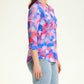 Fdj - Henley Three-quarter Sleeve Top