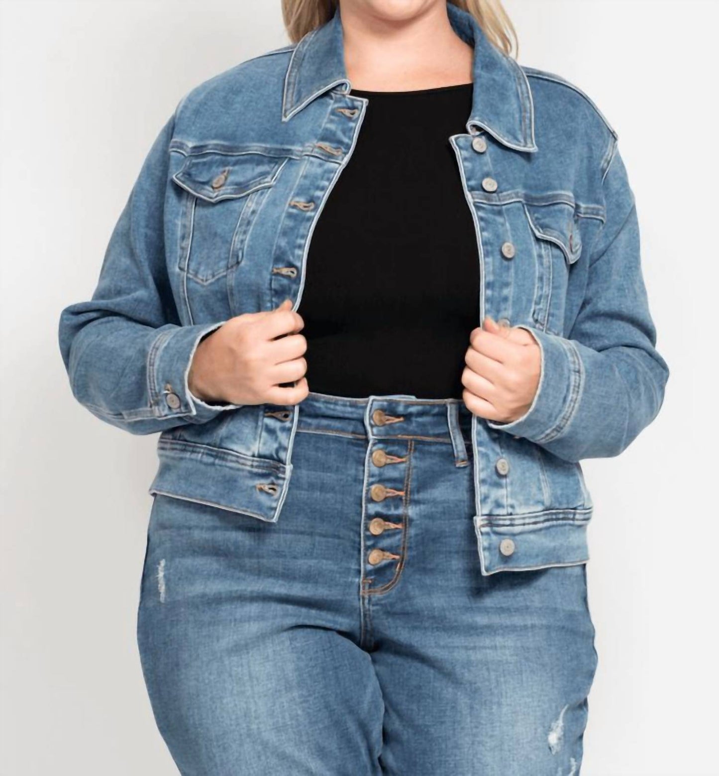 Judy Blue - Classic Denim Jacket - Plus
