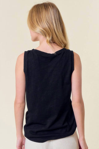 Doe And Rae - Embroidered Puppy Tank Top