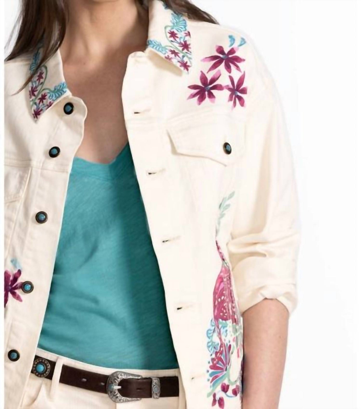 Johnny Was - THE CLASSIC DENIM JACKET LEILANA