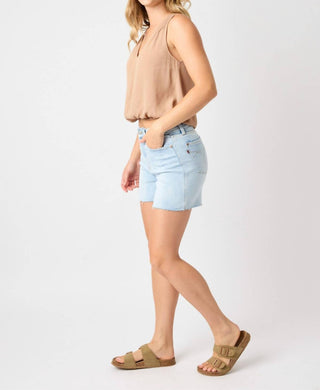 Judy Blue - High Waist Shorts With Destroy At Back