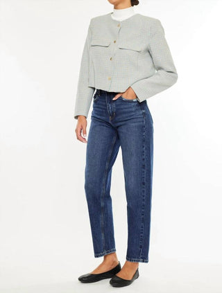 Kancan - High Rise Slim Barrel Jeans